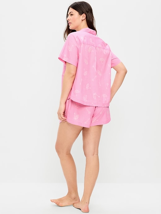 Image number 5 showing, Poplin Pajama Short Set