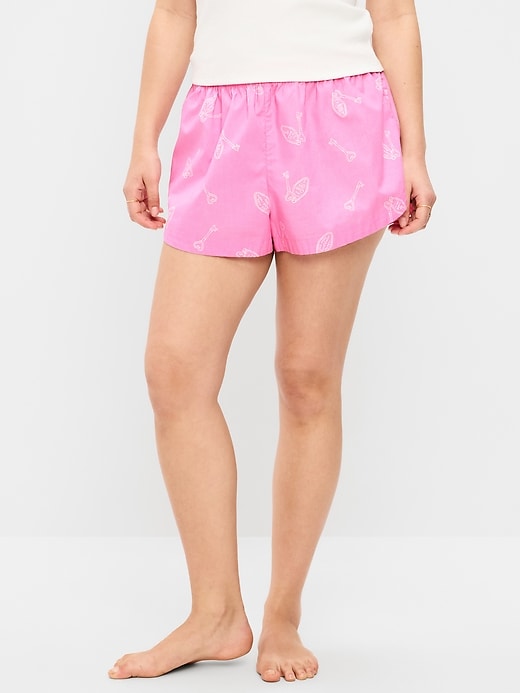 Image number 4 showing, Classic Poplin Boxer Pajama Shorts