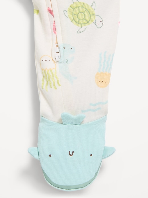Image number 2 showing, 2-Way-Zip Sleep & Play Footed One-Piece for Baby