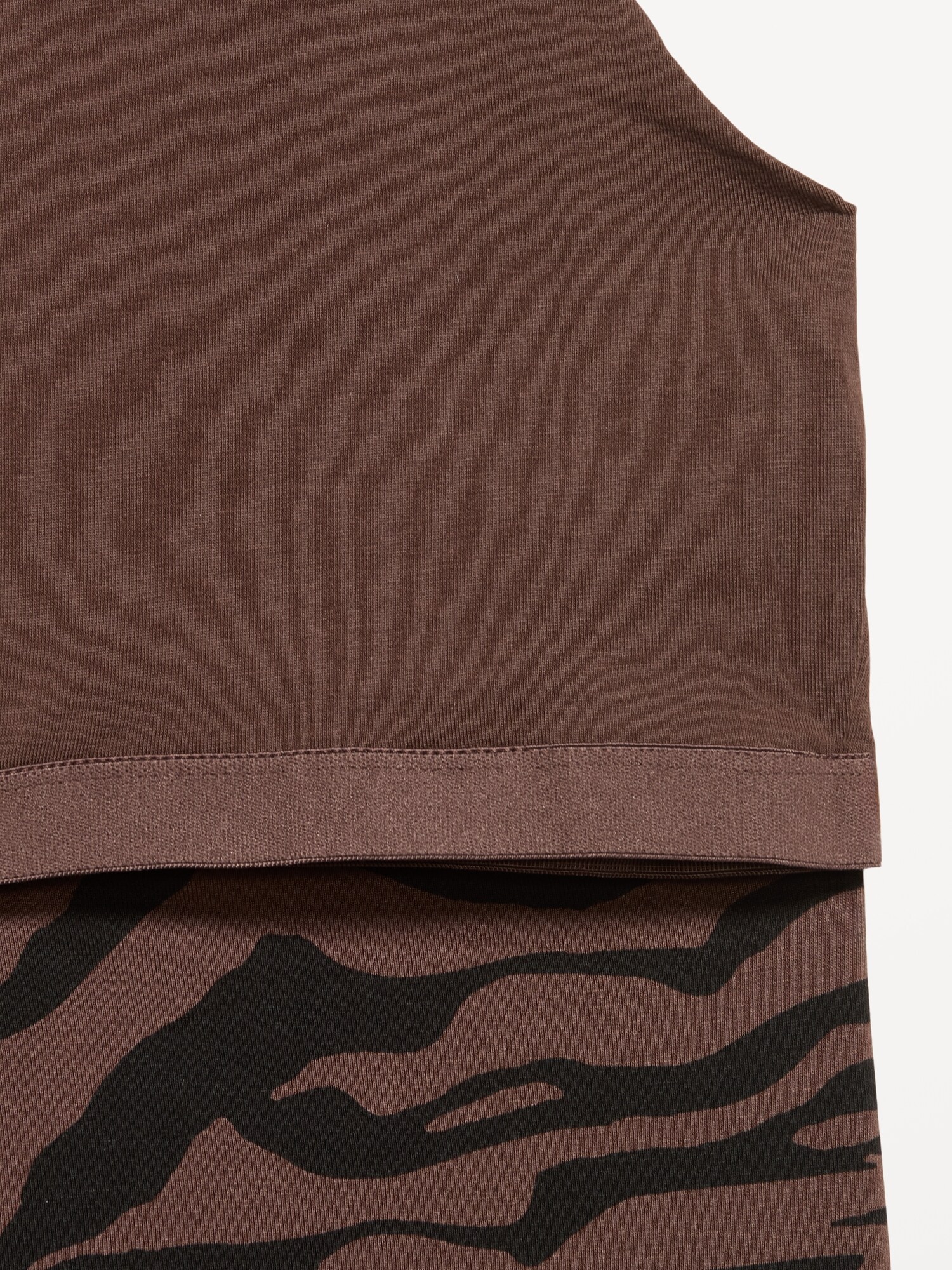 Женский топ Old Navy Cowl-Neck Halter Top, цвет: Чёрный зебра — фото 4