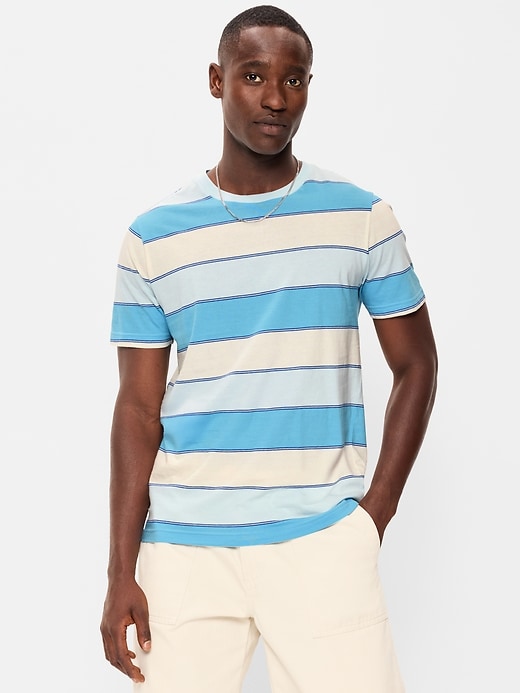 Image number 1 showing, Crew-Neck Striped T-Shirt
