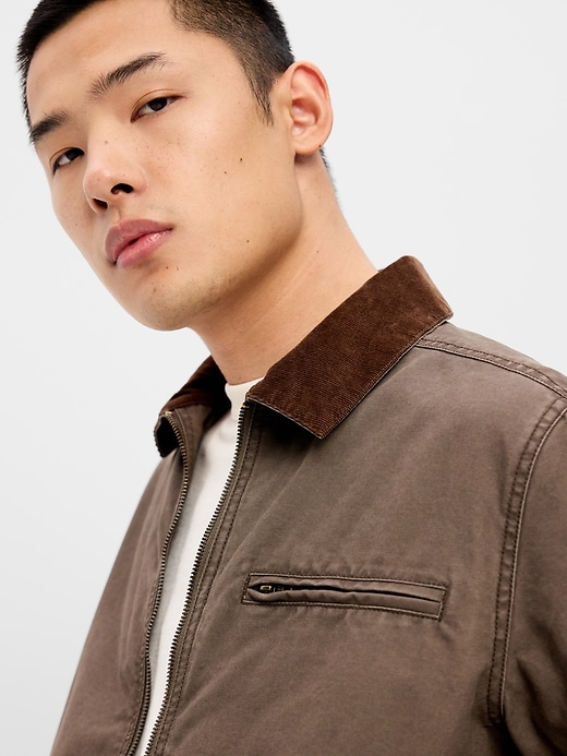 Image number 4 showing, Cropped Canvas Barn Jacket