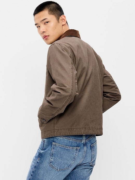 Image number 2 showing, Cropped Canvas Barn Jacket