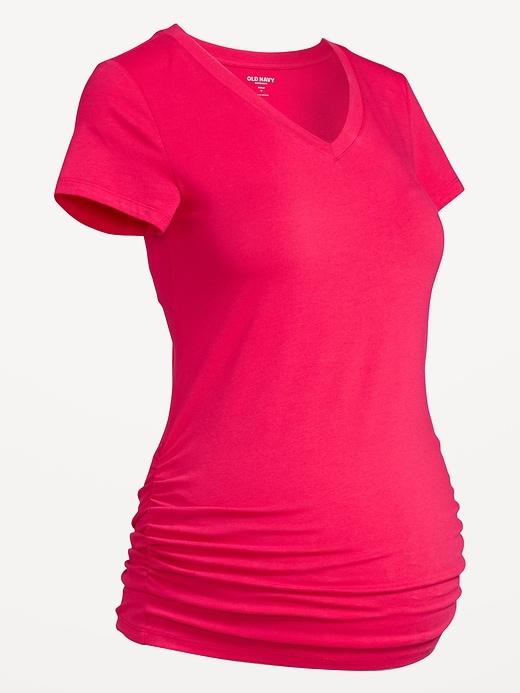 Image number 4 showing, Maternity V-Neck T-Shirt
