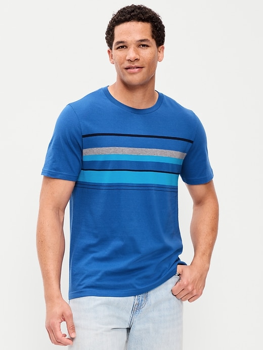 Image number 1 showing, Crew-Neck Striped T-Shirt