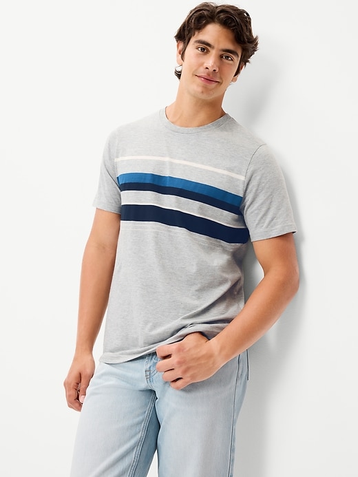 Image number 3 showing, Crew-Neck Striped T-Shirt