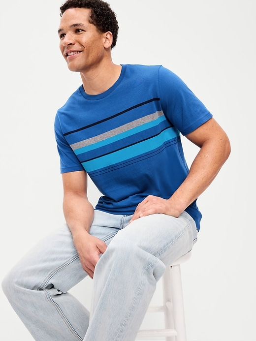 Image number 3 showing, Crew-Neck Striped T-Shirt