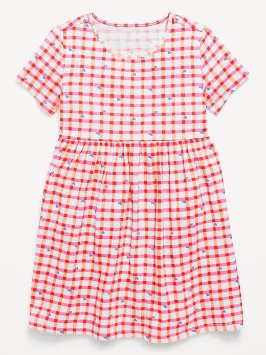 Image number 1 showing, Printed Short-Sleeve Dress for Toddler Girls
