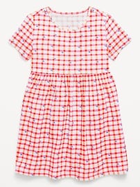 Image number 1 showing, Printed Short-Sleeve Dress for Toddler Girls