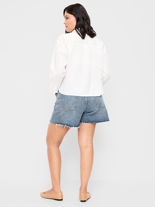 Image number 7 showing, High-Waisted Baggy Shorts -- 5-inch inseam