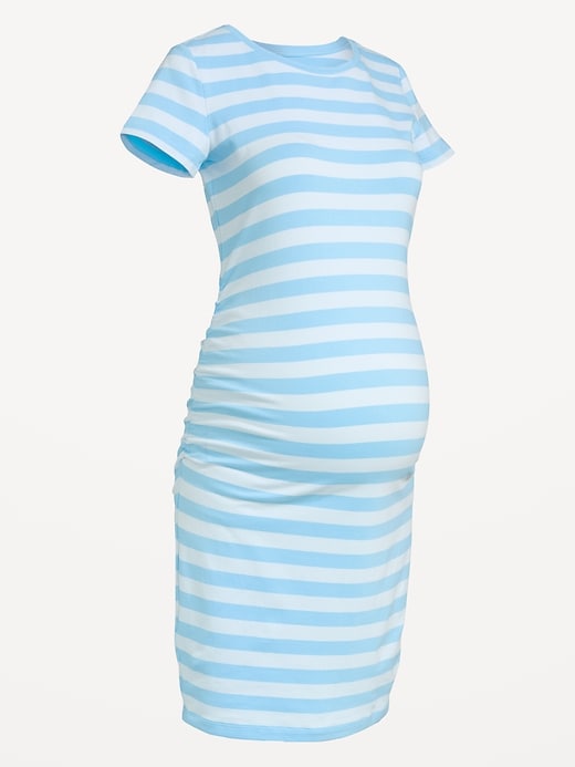 Image number 4 showing, Maternity Short-Sleeve Bodycon Dress