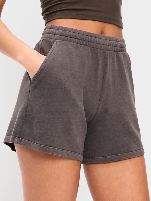 Image number 4 showing, Extra High-Waisted Sweat Shorts -- 5-inch inseam