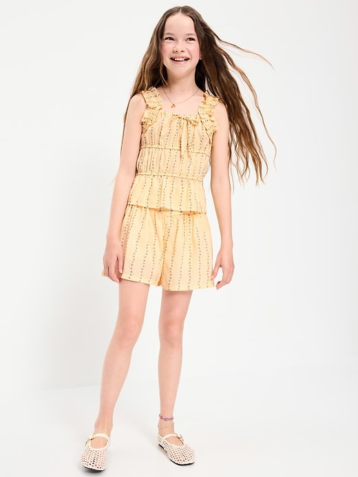 Image number 3 showing, Printed Pull-On Shorts for Girls