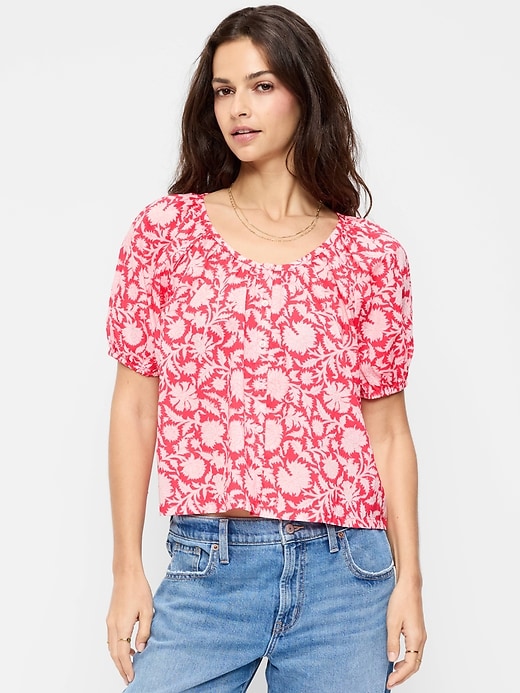 Image number 1 showing, Airy Button-Down Top