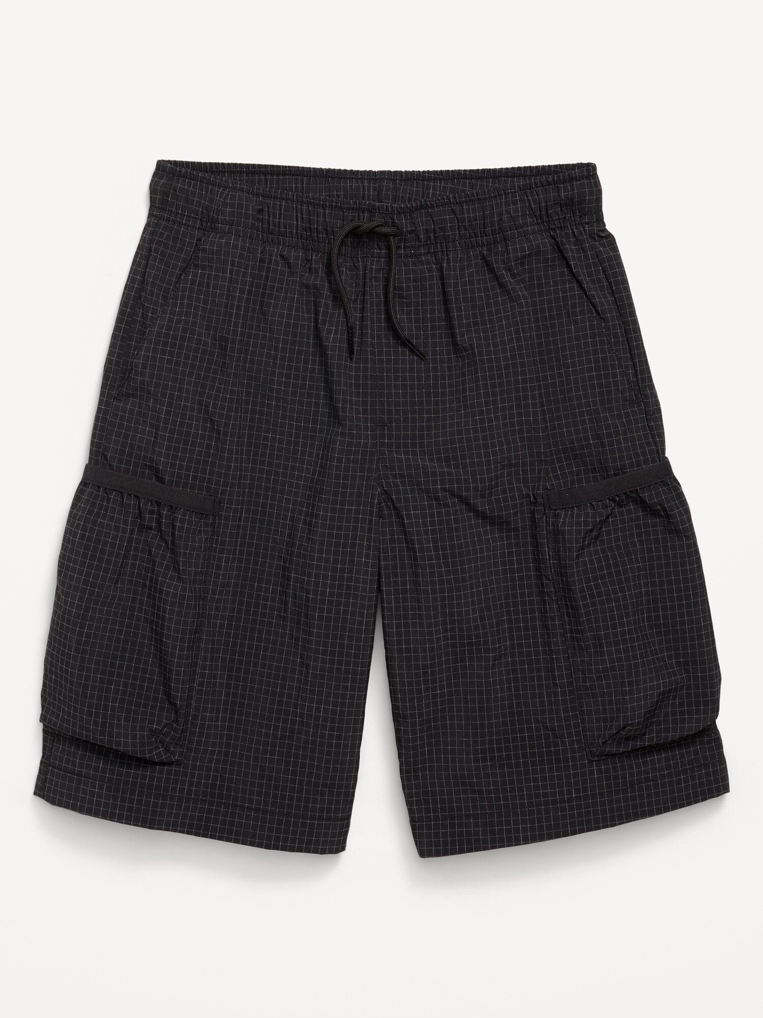 Шорты Old Navy Below Knee Super Baggy Ripstop Cargo Shorts для мальчиков, цвет: Чёрный — фото 4
