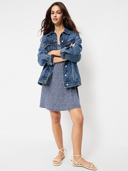 Image number 3 showing, Short-Sleeve Scoop-Neck Mini Dress