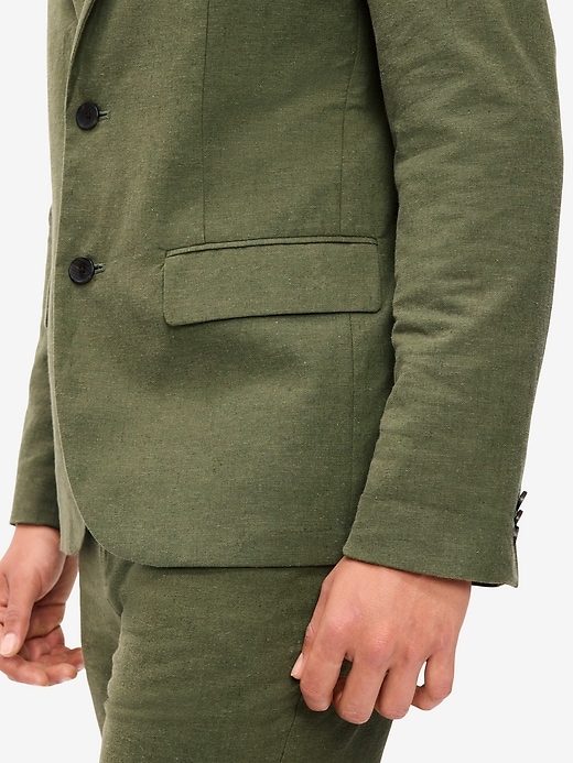 Image number 5 showing, Relaxed Unlined Linen-Blend Blazer
