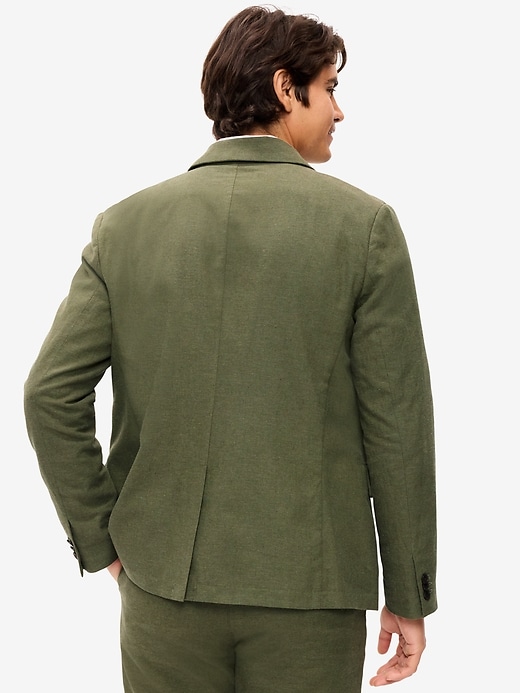 Image number 2 showing, Relaxed Unlined Linen-Blend Blazer