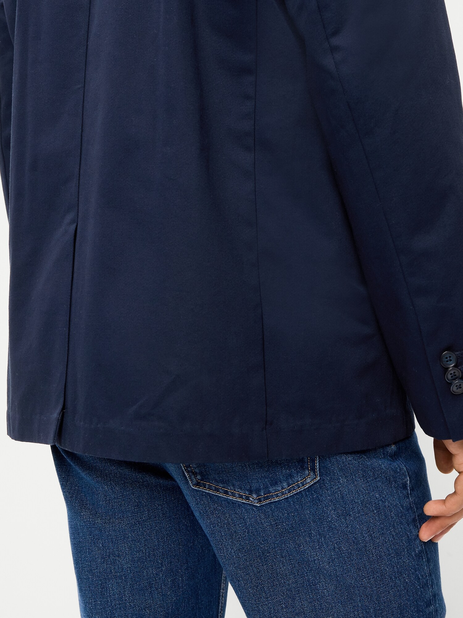 Мужской пиджак Old Navy Oversized Twill Blazer, цвет: Тёмно-синий — фото 5