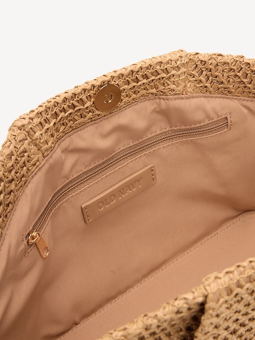 Image number 4 showing, Raffia Frame Shoulder Bag