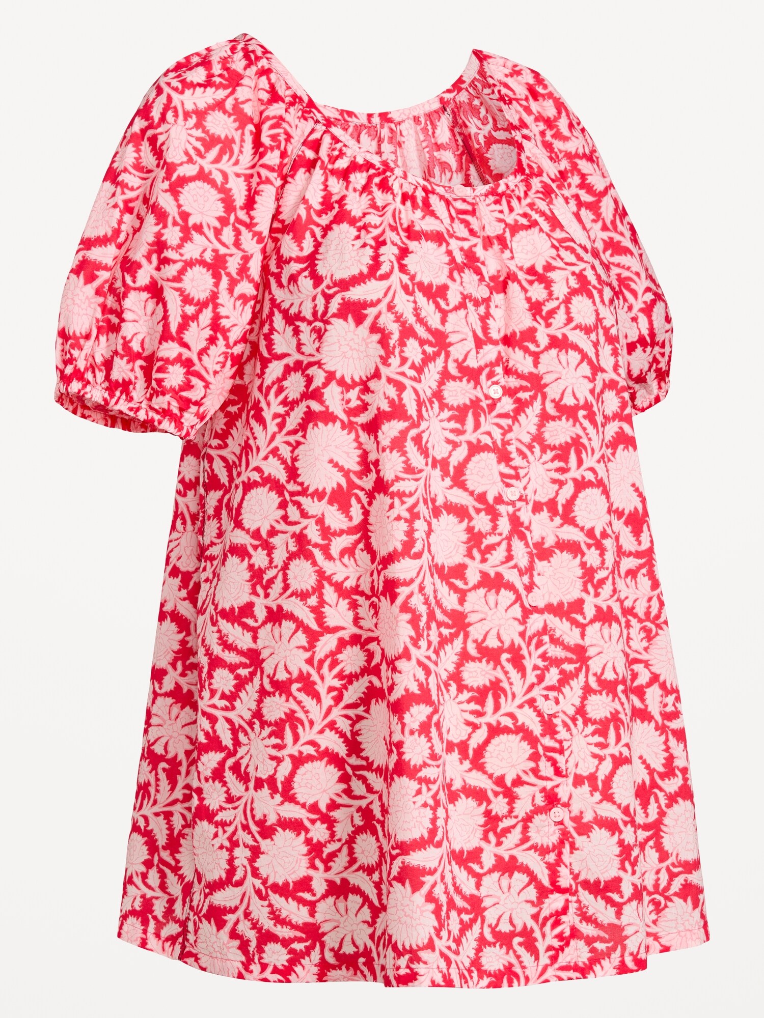 Женский топ Old Navy Maternity Airy Button-Down Top, цвет: Розовый с принтом — фото 4