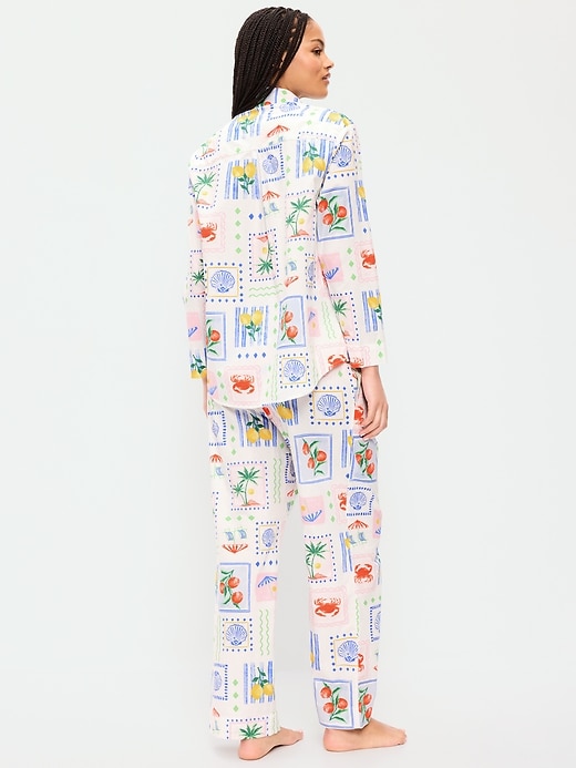 Image number 2 showing, Poplin Pajama Pant Set