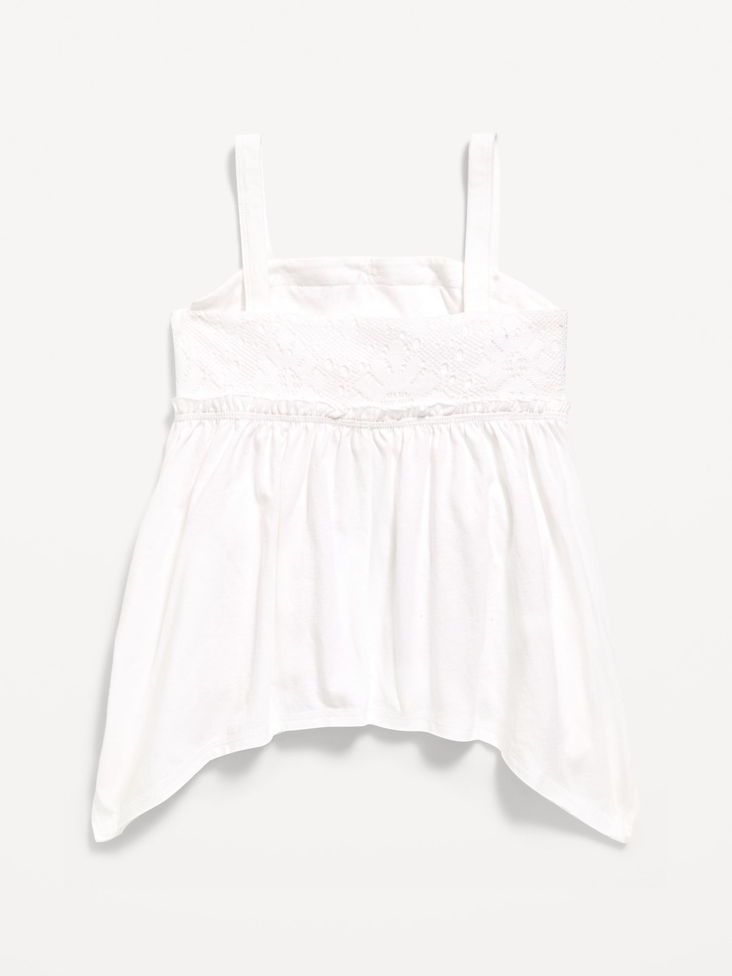 Sleeveless Handkerchief Hem Top for Girls