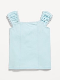 Image number 3 showing, Short-Sleeve Ribbed Top for Girls