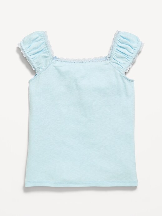 Image number 2 showing, Short-Sleeve Ribbed Top for Girls