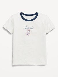 Image number 1 showing, Short-Sleeve Graphic T-Shirt for Girls