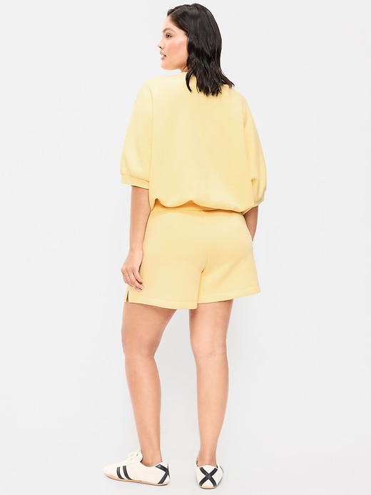 Image number 6 showing, High-Waisted Bounce Fleece Shorts -- 5-inch inseam