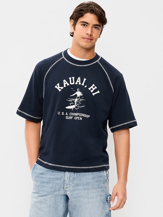 Image number 1 showing, Loose Raglan Cropped Sweatshirt