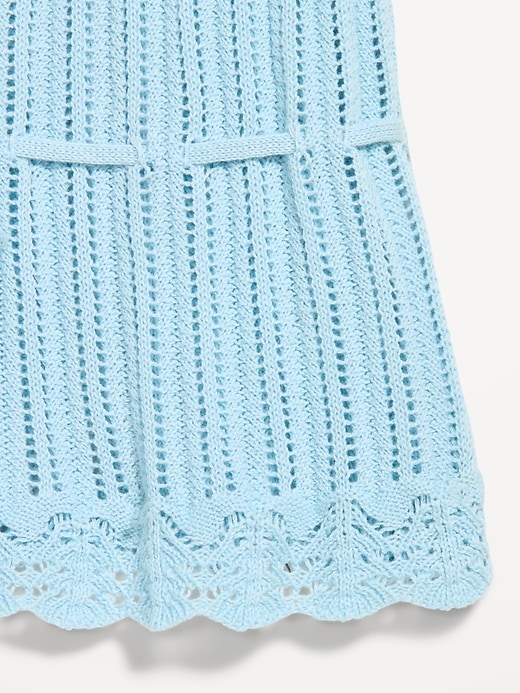 Image number 6 showing, Seaside Cotton Pointelle Peplum Tank Top