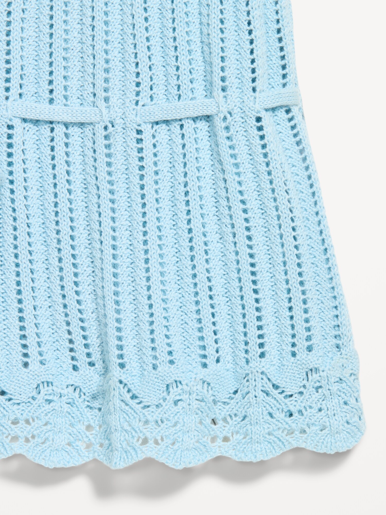 Женский топ Old Navy Seaside Cotton Pointelle Peplum Tank Top, цвет: Синий — фото 6