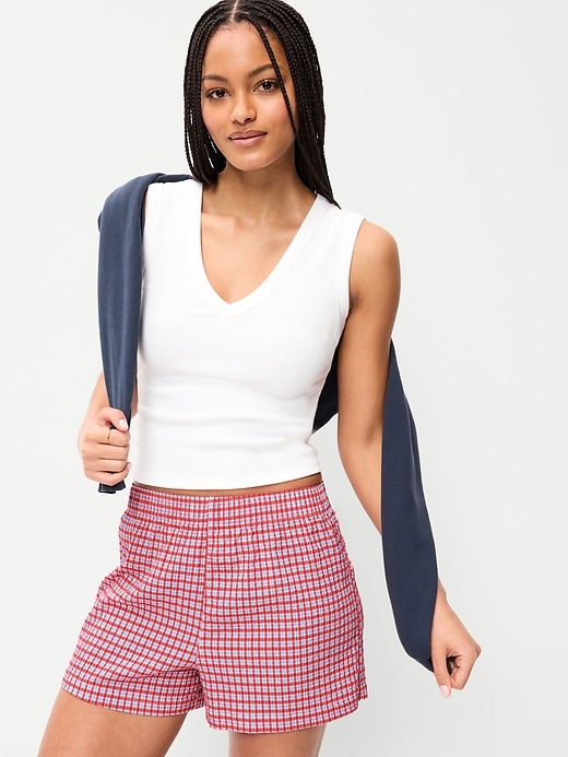 Image number 3 showing, Seersucker Boxer Pajama Shorts