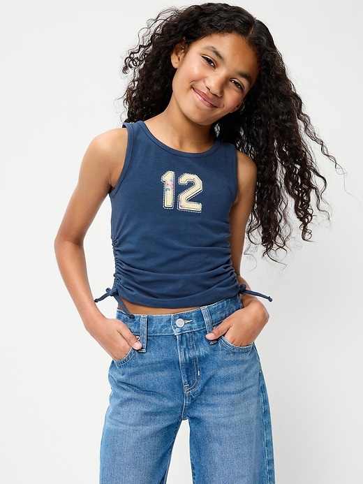 Image number 1 showing, Side-Ruched Tank Top for Girls
