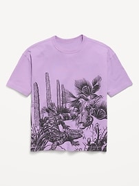 Image number 1 showing, Oversized Short-Sleeve Graphic T-Shirt for Boys