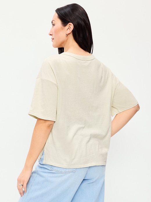 Image number 6 showing, Short-Sleeve Loose Crew-Neck T-Shirt