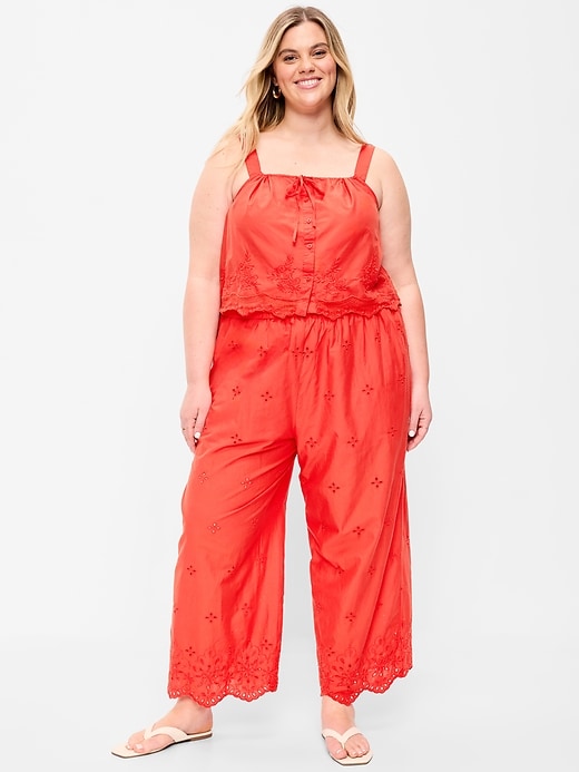 Image number 8 showing, High-Waisted Cut Out Wide-Leg Pant