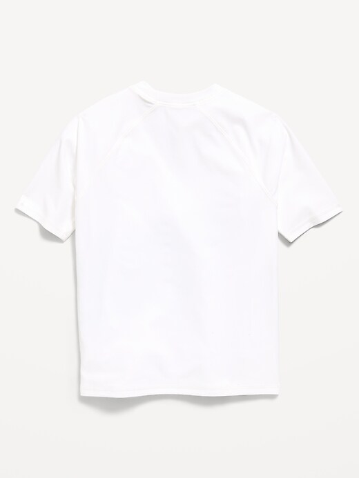 Image number 2 showing, Short-Sleeve Graphic Rashguard Swim Top for Boys