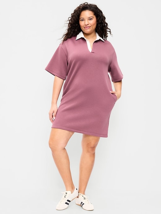 Image number 5 showing, Bounce Fleece Short-Sleeve Polo Dress
