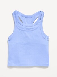 Image number 3 showing, 2-In-1 Ribbed Tank Top for Girls