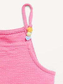 Image number 3 showing, Textured Ruffle-Trim Tank Top and Shorts Set for Toddler Girls