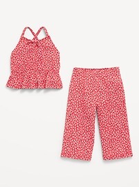 Image number 2 showing, Printed Sleeveless Top and Pants Set for Toddler Girls