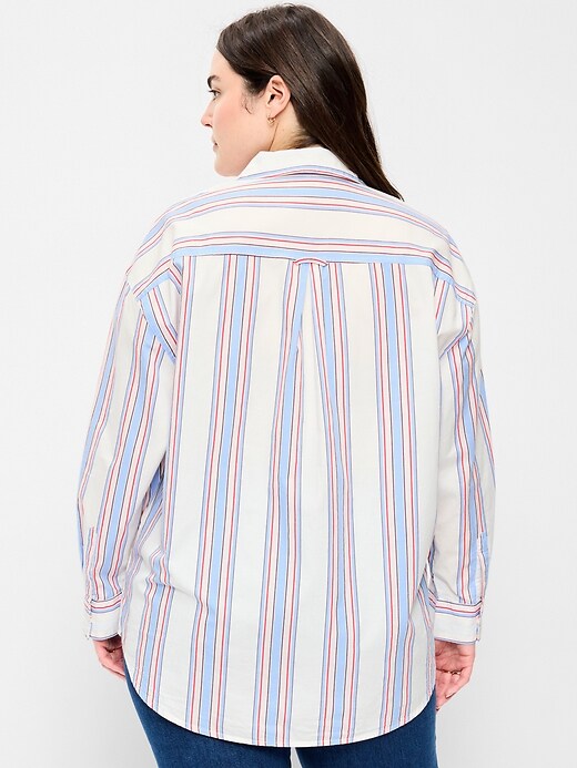 Image number 6 showing, Oversized Button-Down Boyfriend Shirt