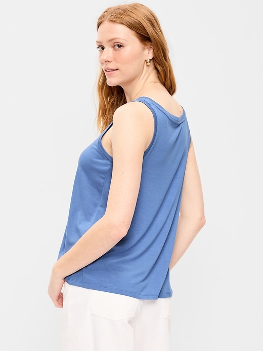 Image number 2 showing, Luxe Scoop-Neck Tank Top