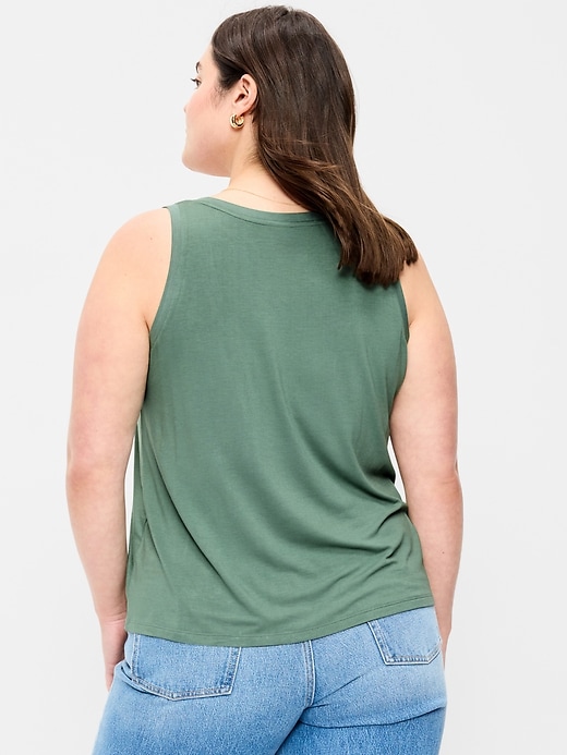 Image number 6 showing, Luxe Scoop-Neck Tank Top