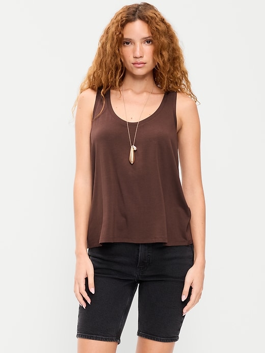 Image number 1 showing, Luxe Scoop-Neck Tank Top