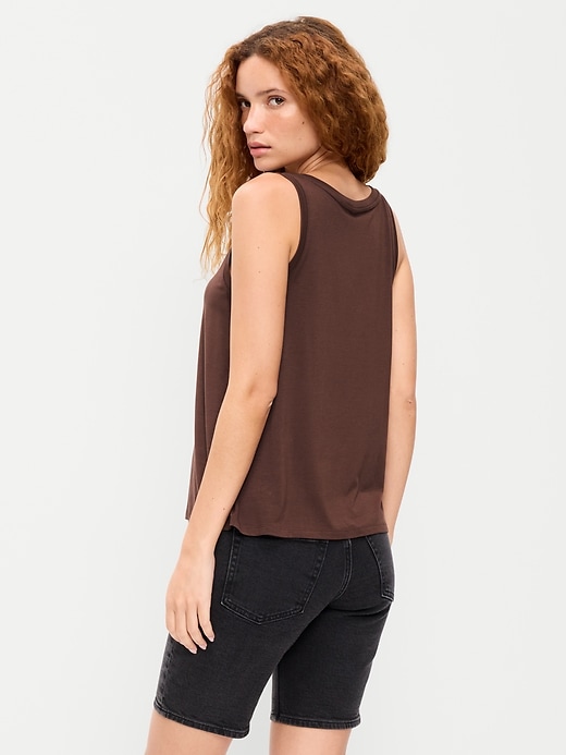 Image number 2 showing, Luxe Scoop-Neck Tank Top
