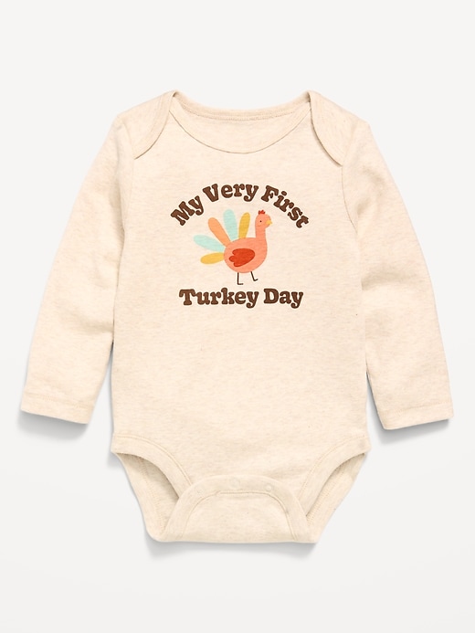 Image number 1 showing, Long-Sleeve Graphic Bodysuit for Baby